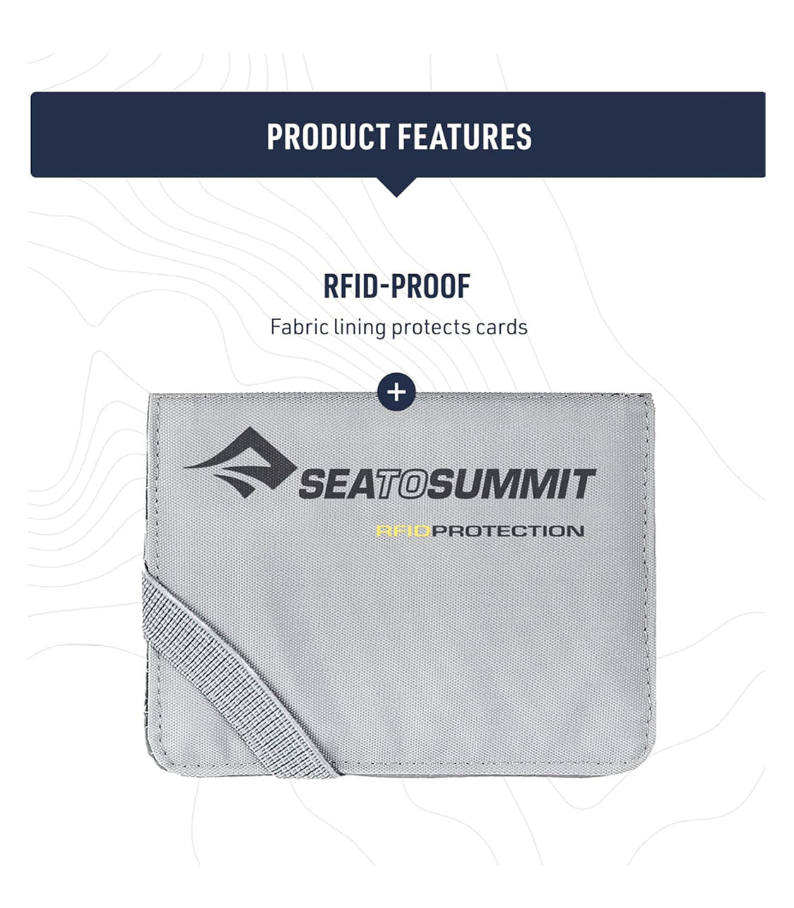 SEA TO SUMMIT Card Holder with RFID - High Rise Grey