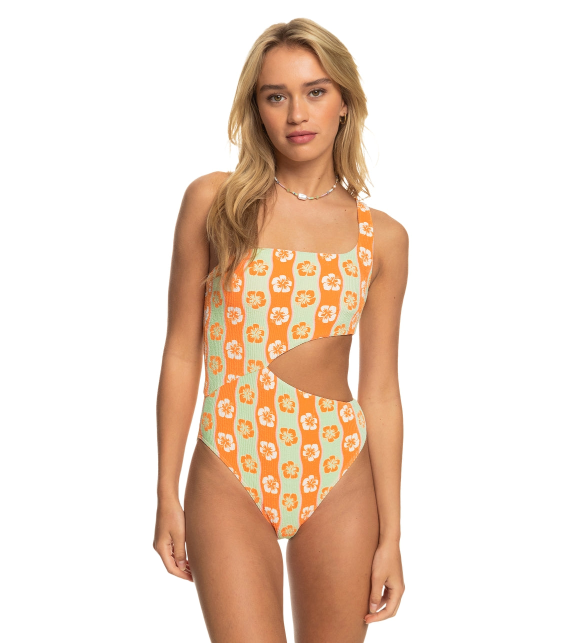 ROXY Wavy Babe One Piece Swimsuit
