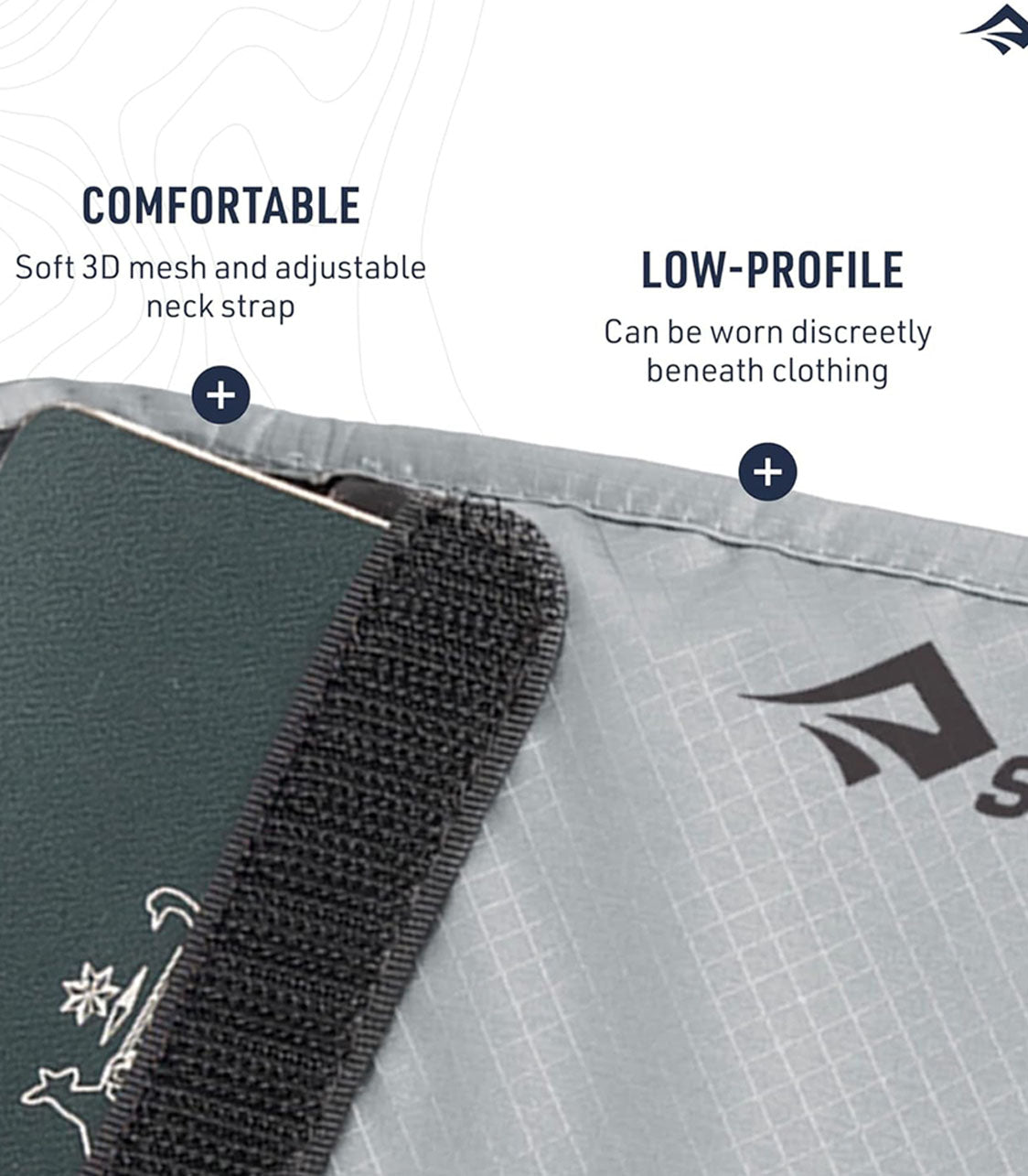 SEA TO SUMMIT Neck Pouch with RFID - High Rise Grey