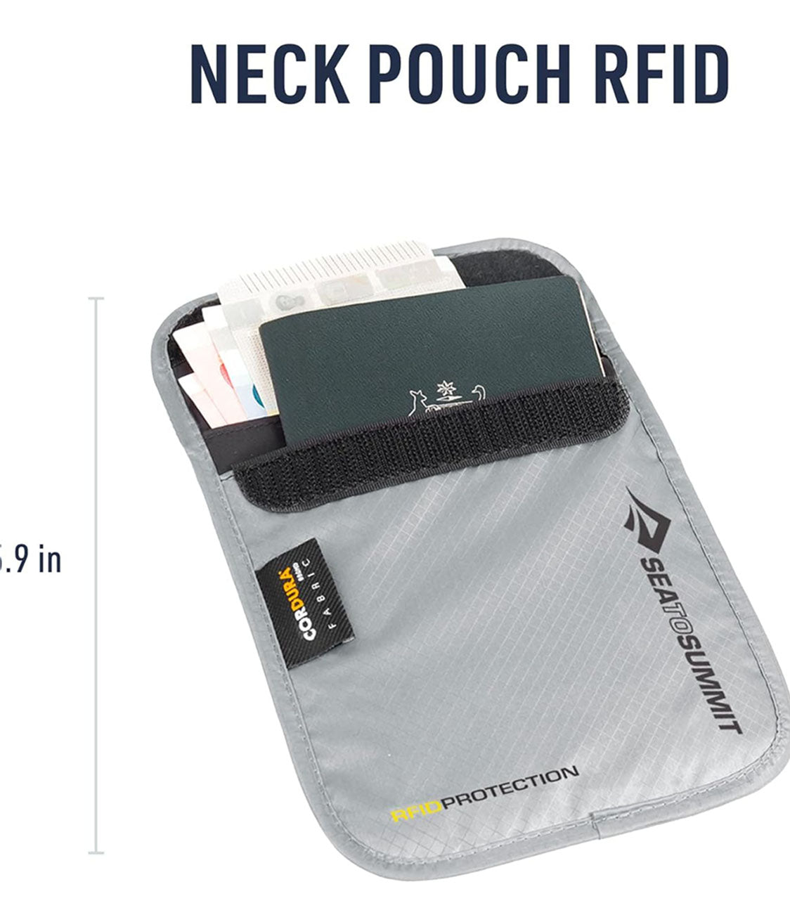 SEA TO SUMMIT Neck Pouch with RFID - High Rise Grey