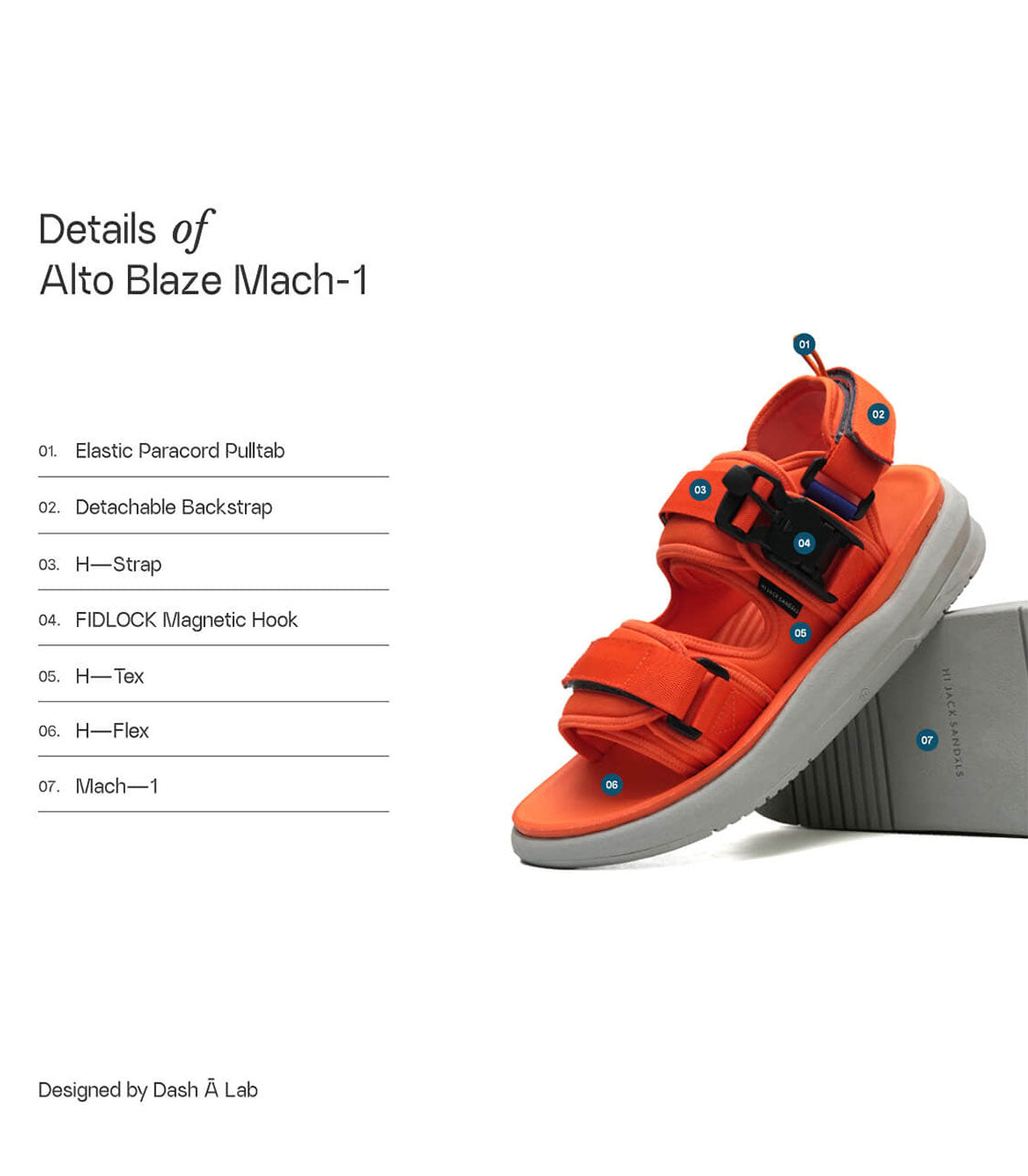 HIJACK SANDALS Alto Unisex Blaze Mach1