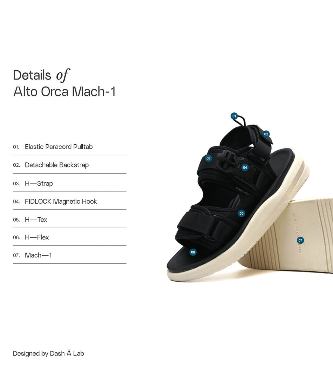 HIJACK SANDALS Alto Unisex Orca Mach1