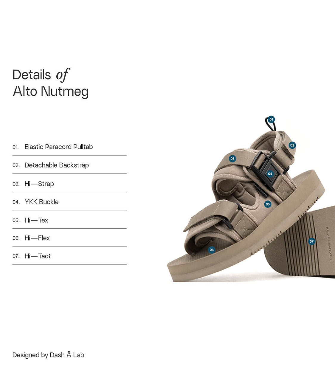 HIJACK SANDALS Alto Unisex Nutmeg