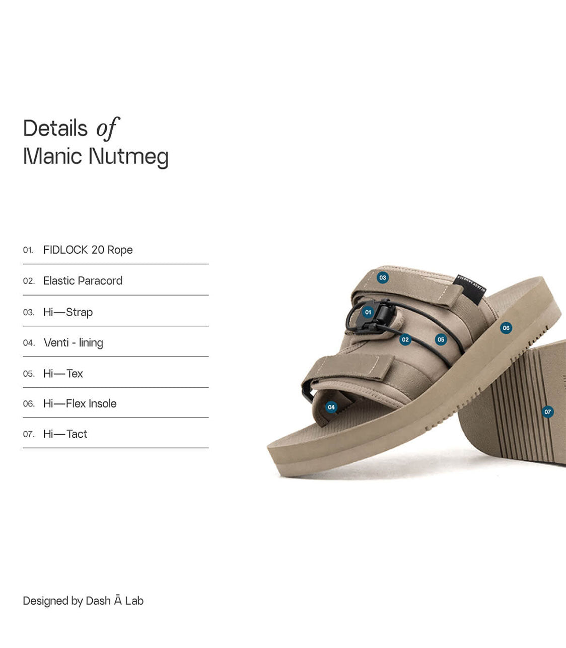 HIJACK SANDALS Manic Unisex Nutmeg