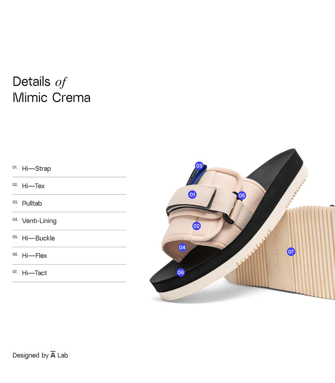 HIJACK SANDALS Mimic Unisex Crema