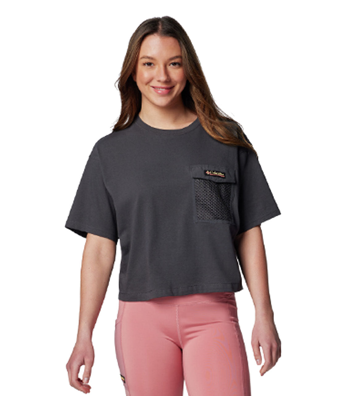 COLUMBIA SPORTSWEAR Painted Peak Knit Ss Cropped Top