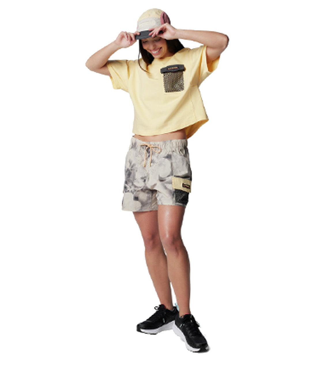 COLUMBIA SPORTSWEAR Painted Peak Knit Ss Cropped Top