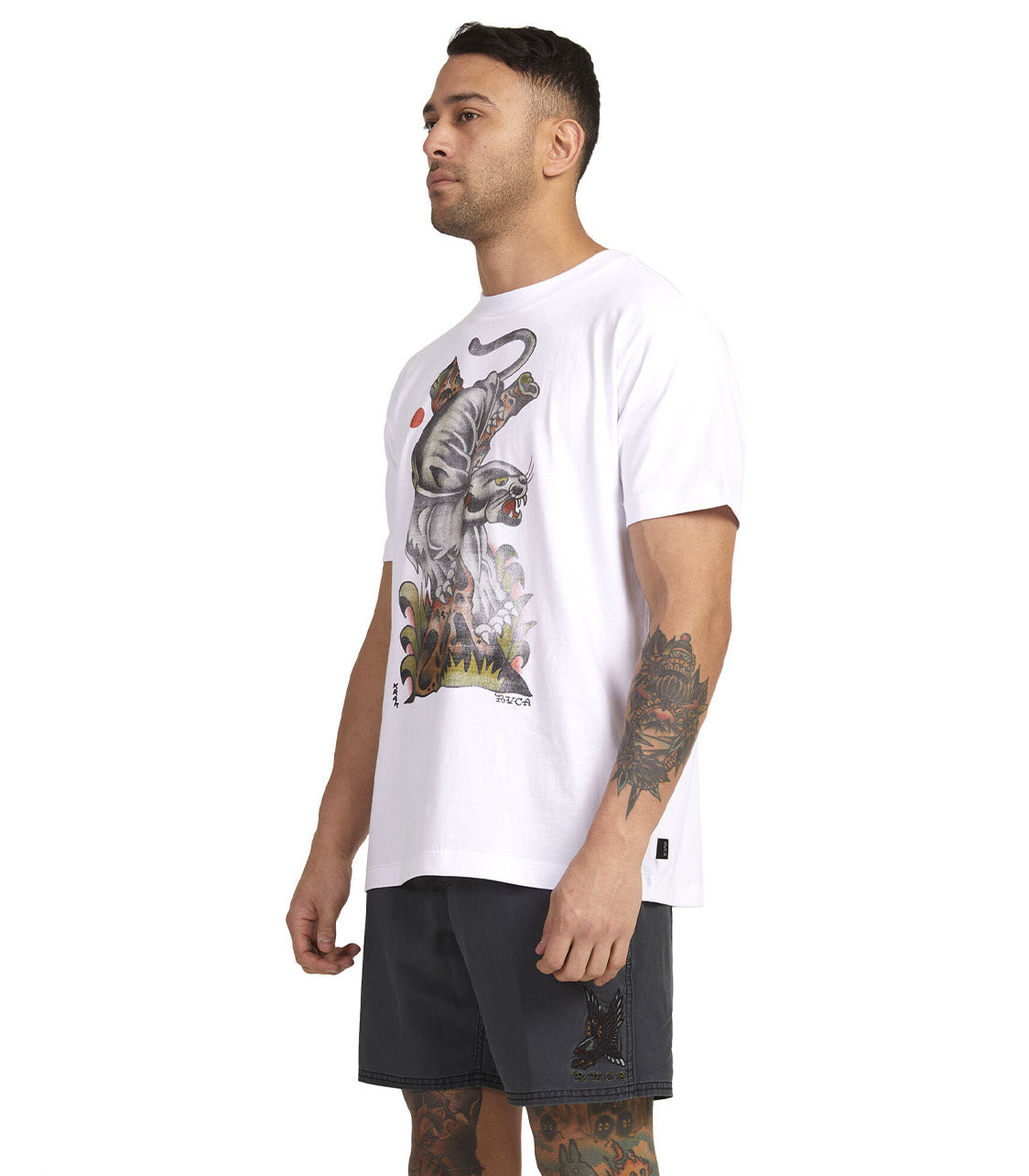 RVCA Krak Panther Ss Tee Shirt