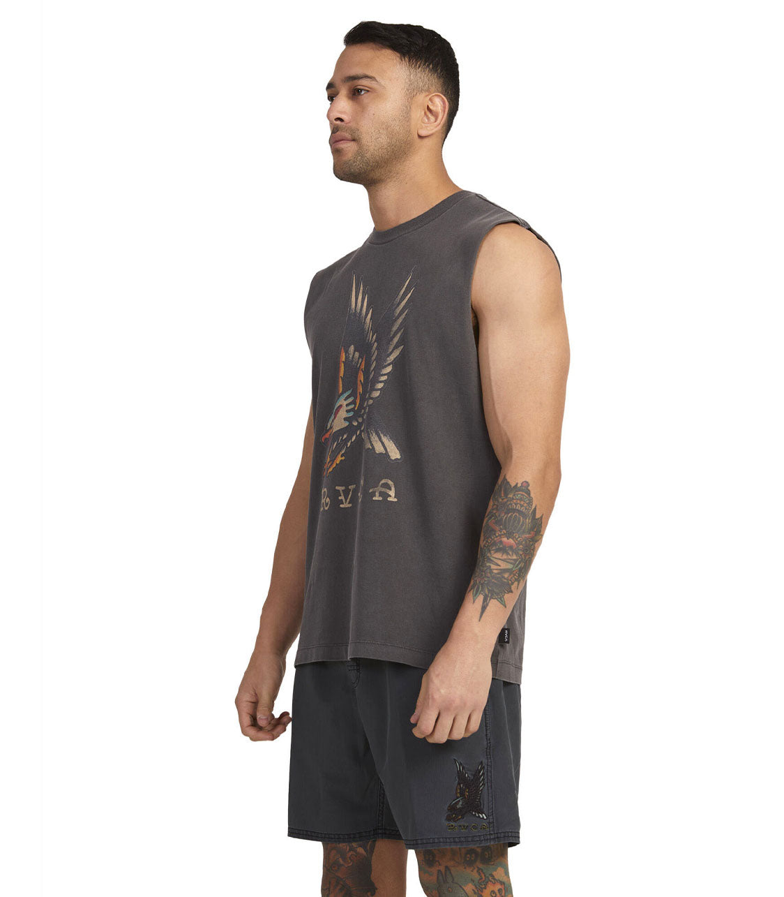 RVCA Krak Eagle Muscle Shirt