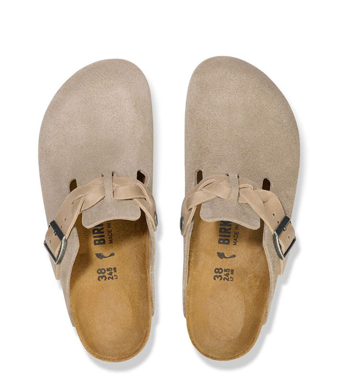 BIRKENSTOCK Boston Braided Womens Taupe