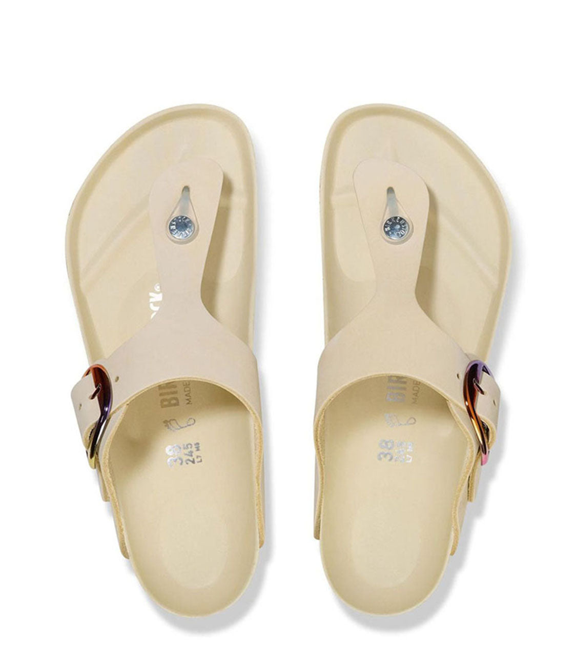 BIRKENSTOCK Gizeh Big Buckle Womens Ecru