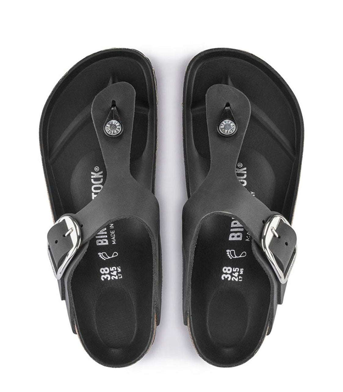 BIRKENSTOCK Gizeh Big Buckle Womens Black