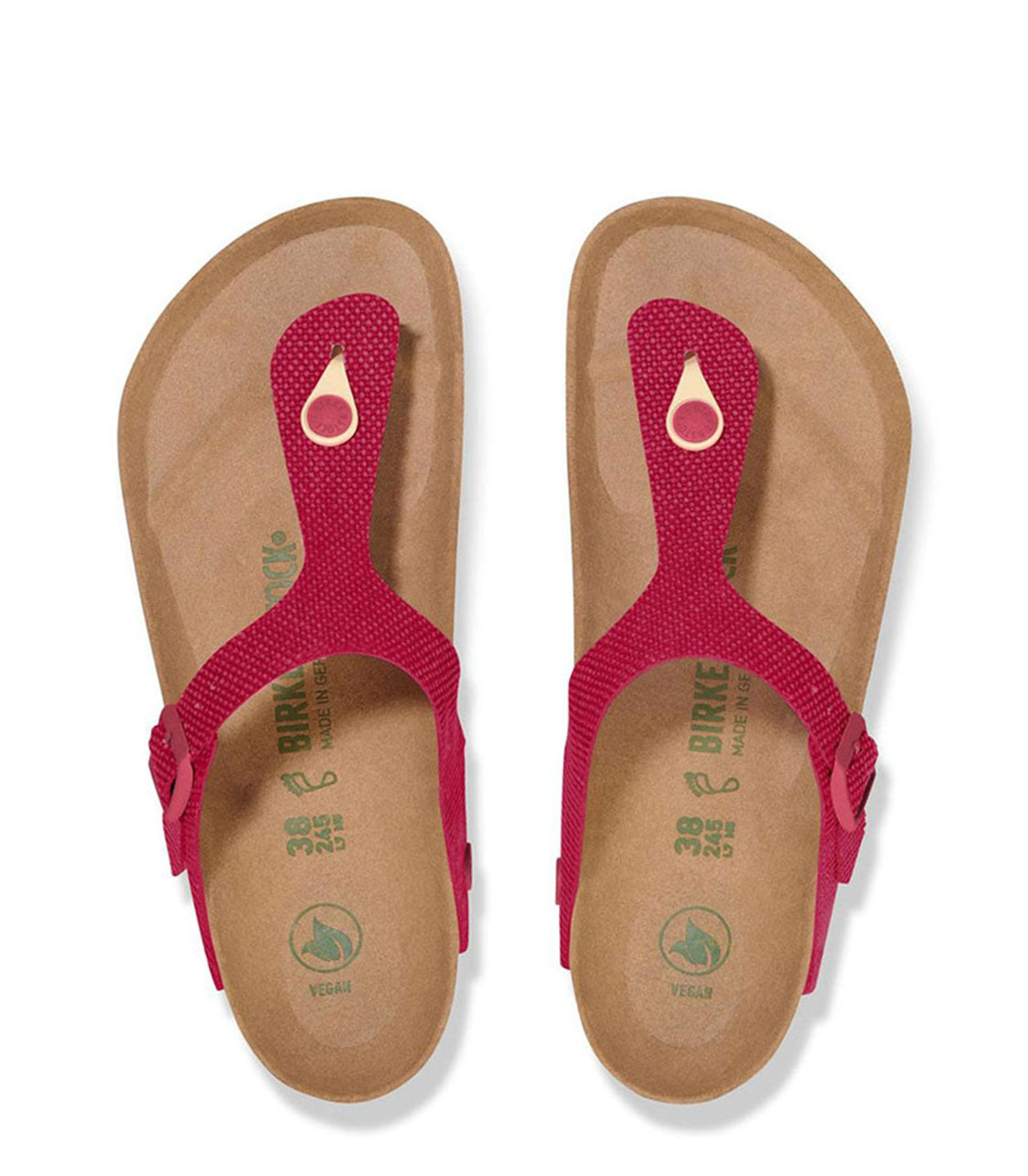 BIRKENSTOCK Gizeh Rivet Logo Womens Fuchsia Tulip
