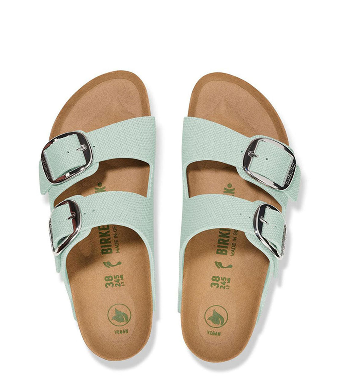 BIRKENSTOCK Arizona Big Buckle Rivet Logo Womens Surf Green