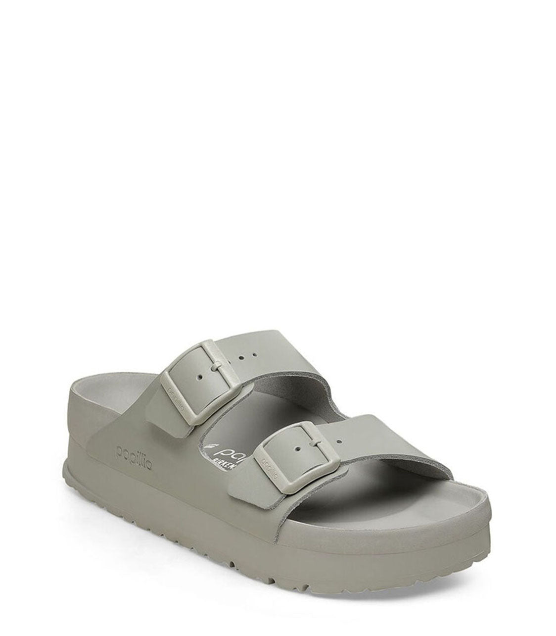 BIRKENSTOCK Arizona Pap Flex Platform Womens Mineral Gray