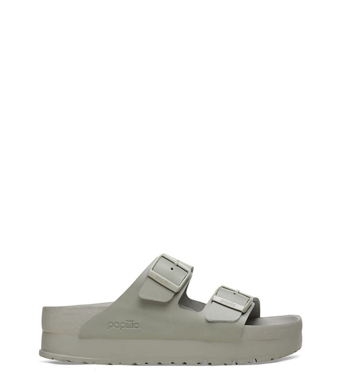 BIRKENSTOCK Arizona Pap Flex Platform Womens Mineral Gray