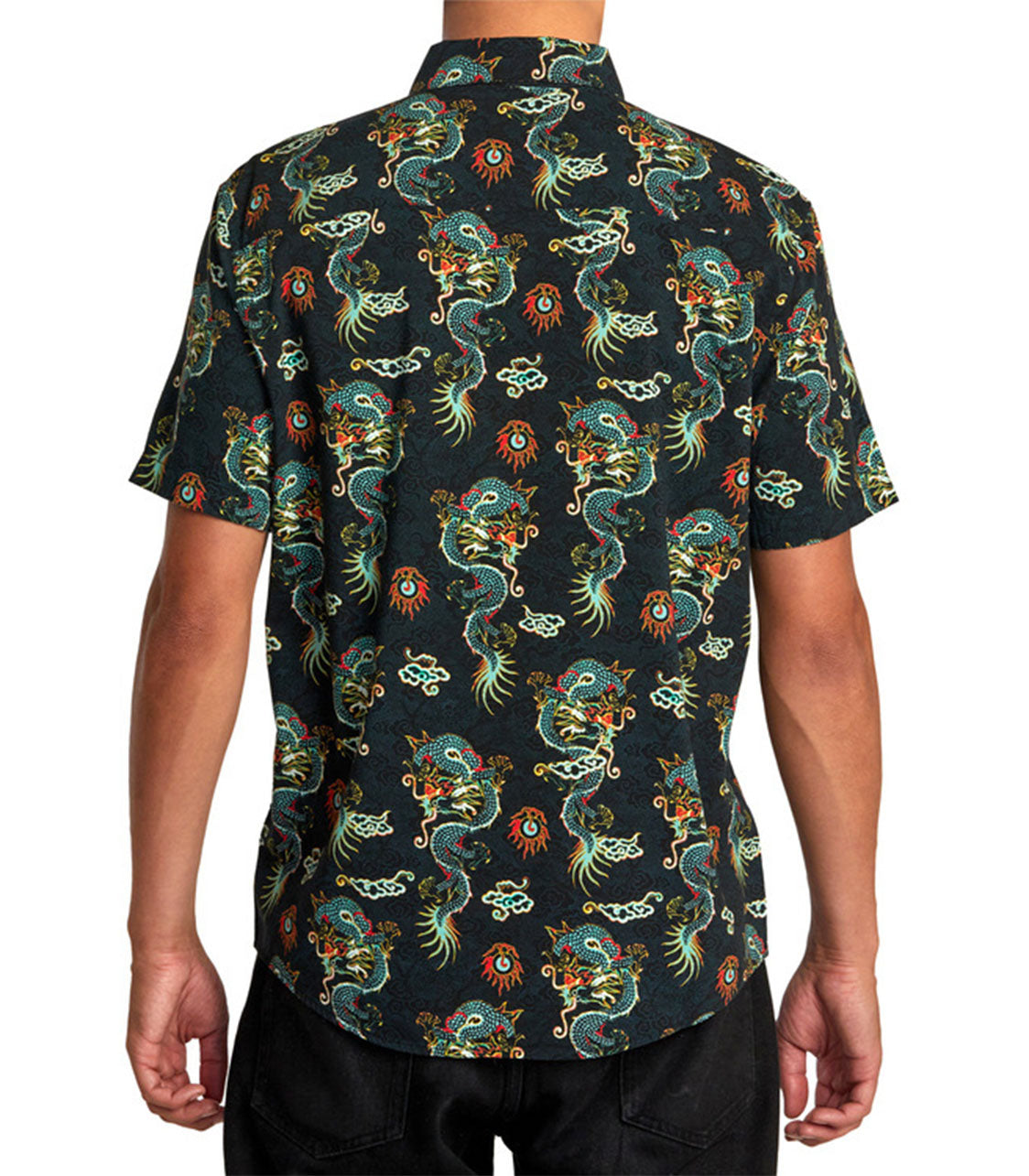RVCA Neon Dragon Ss Wvtp Mens Black