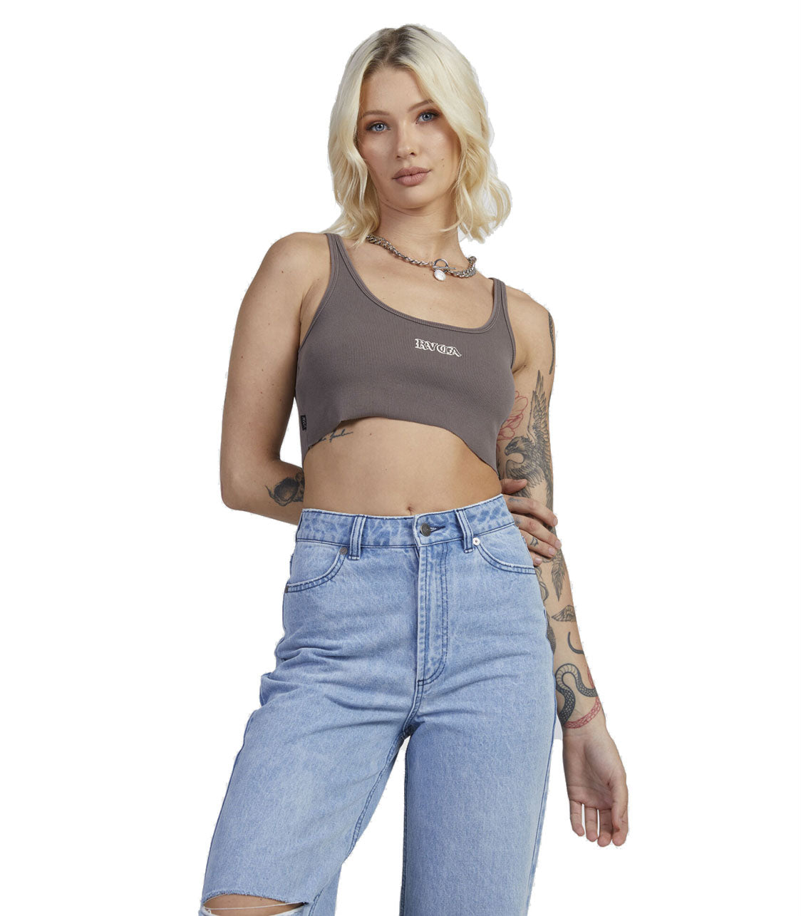 RVCA Old Rvca Cropped Tank Shirt