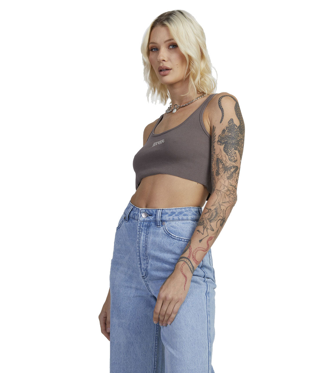RVCA Old Rvca Cropped Tank Shirt