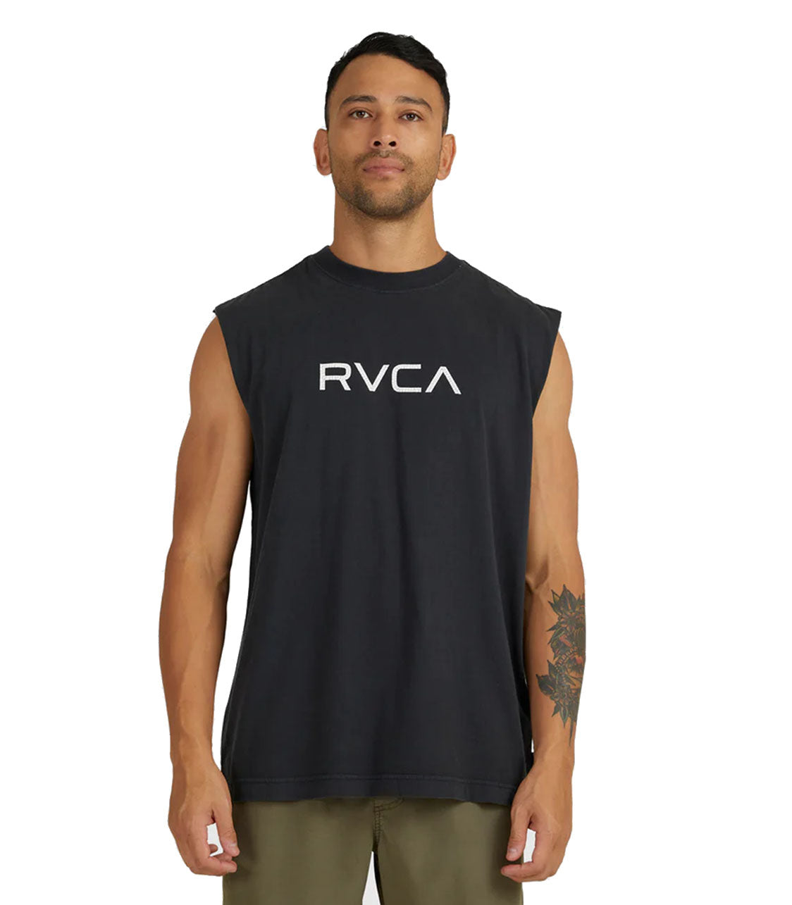 RVCA Big Rvca Washed Tees Blk Shirt