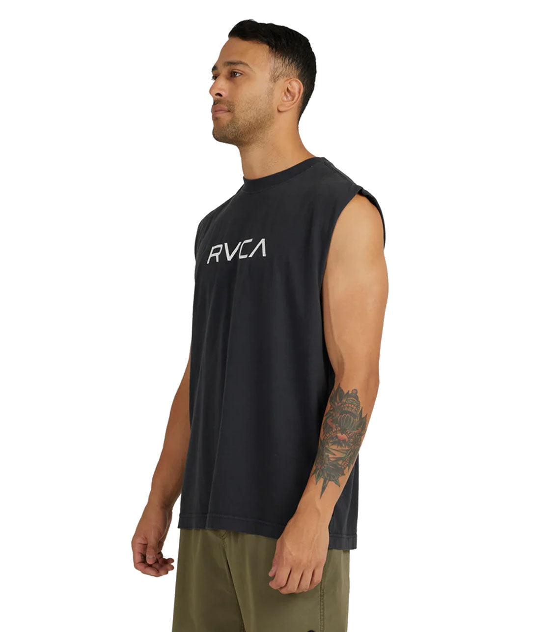 RVCA Big Rvca Washed Tees Blk Shirt