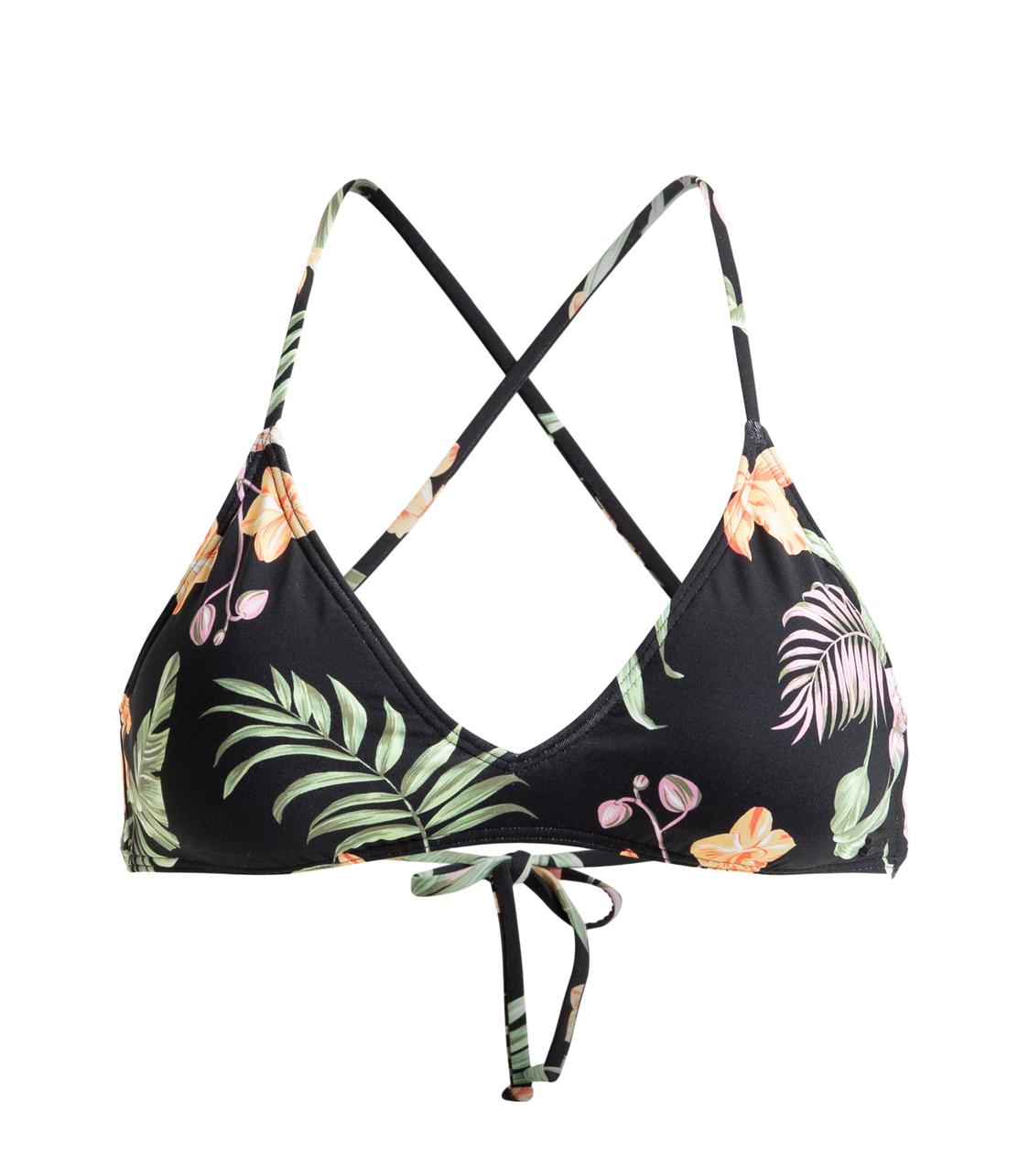 ROXY Pt Beach Classics Athletic Tri Bikini Top