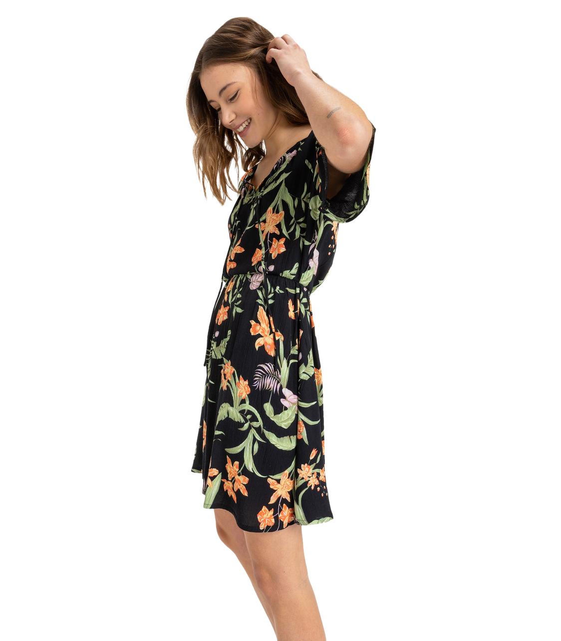 ROXY Tropical Tides Crinkle Mini Dress