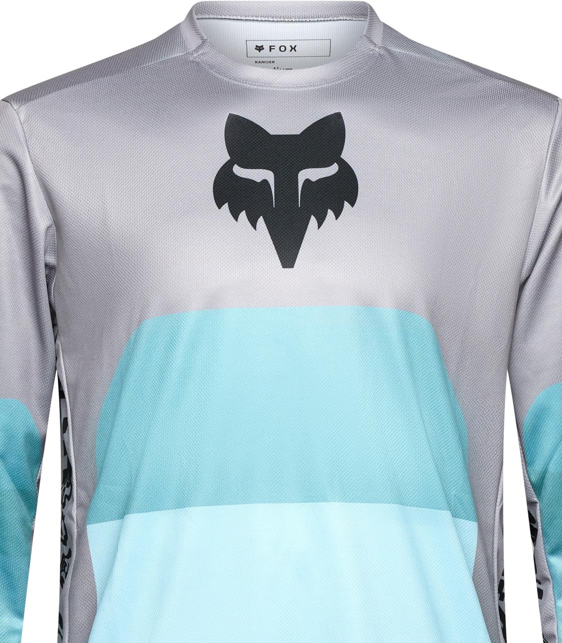 FOX RACING Ranger Ls Jersey Grid Mens Grey