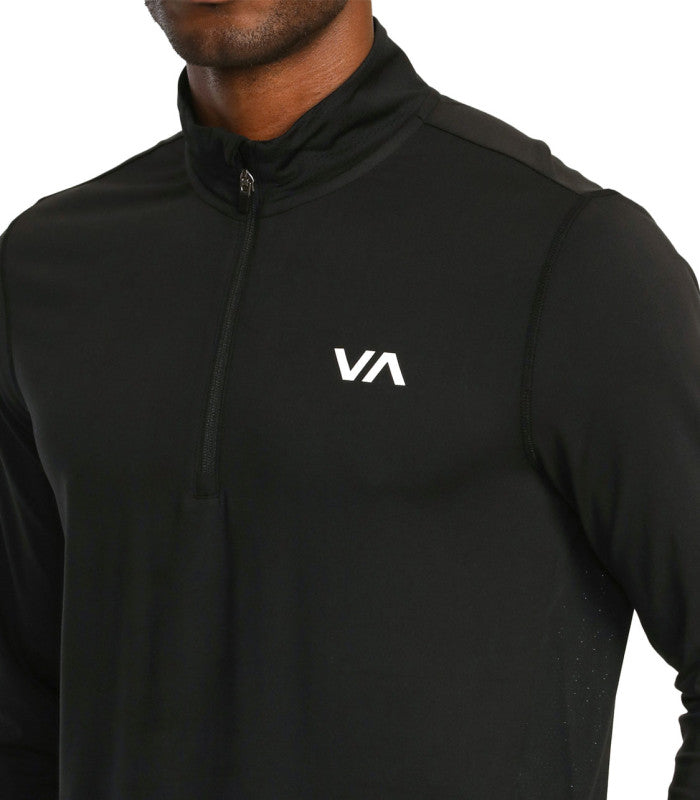 RVCA Sprtvnt Ls Halfzi Pullover Mens Black