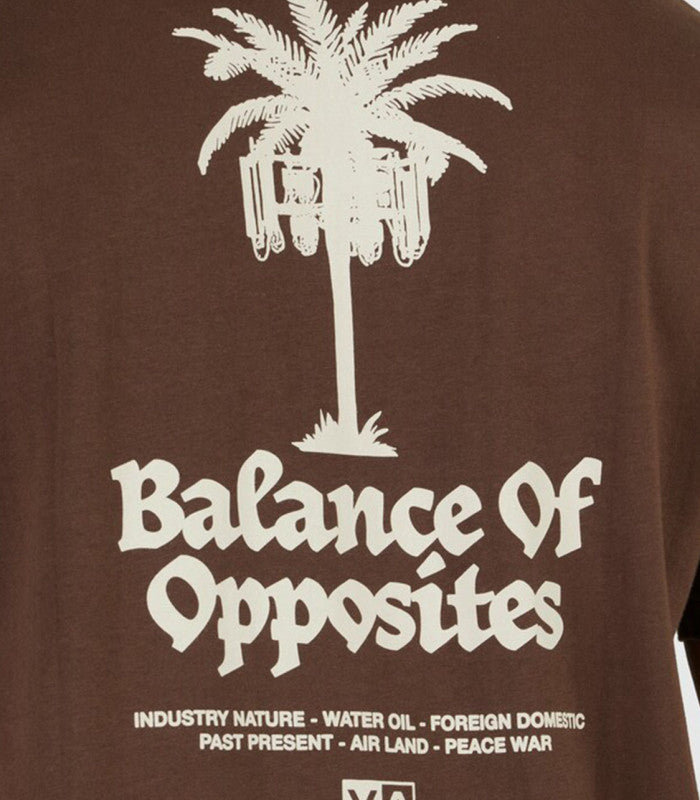 RVCA Radio Palms Ss Mens Coffee