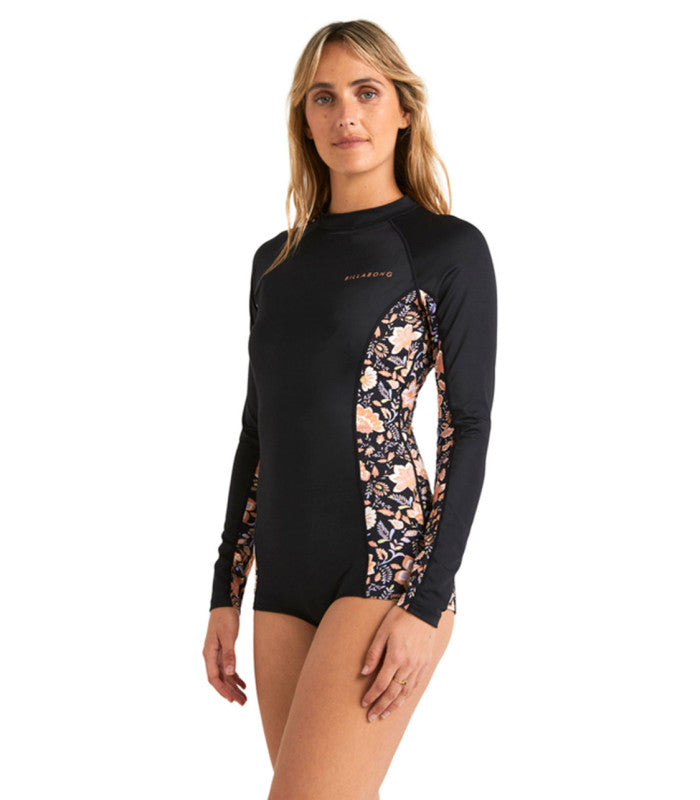 BILLABONG Hideaway Hippie Bodysuit Womens Black