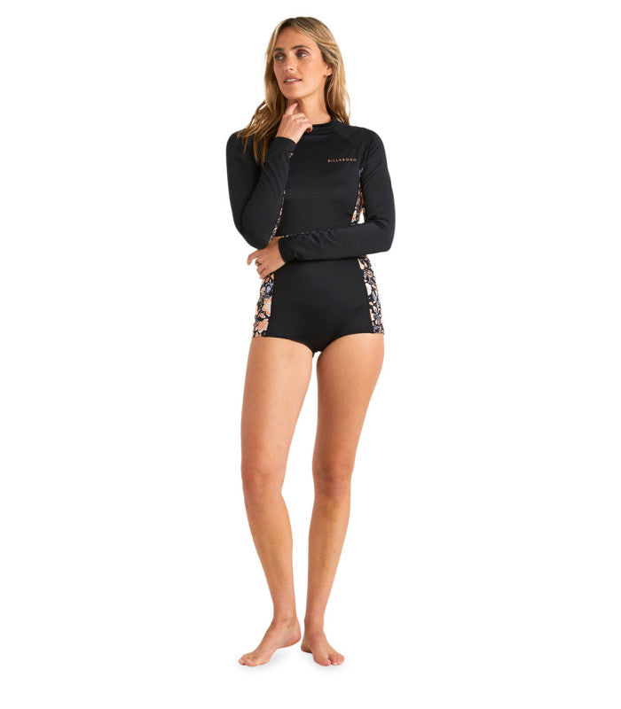 BILLABONG Hideaway Hippie Bodysuit Womens Black