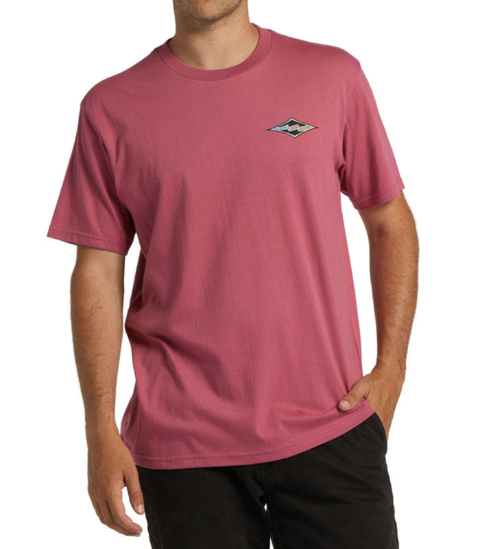 BILLABONG Crayon Wave Ss Mens Wild Berry