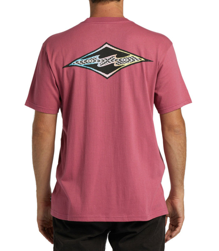 BILLABONG Crayon Wave Ss Mens Wild Berry