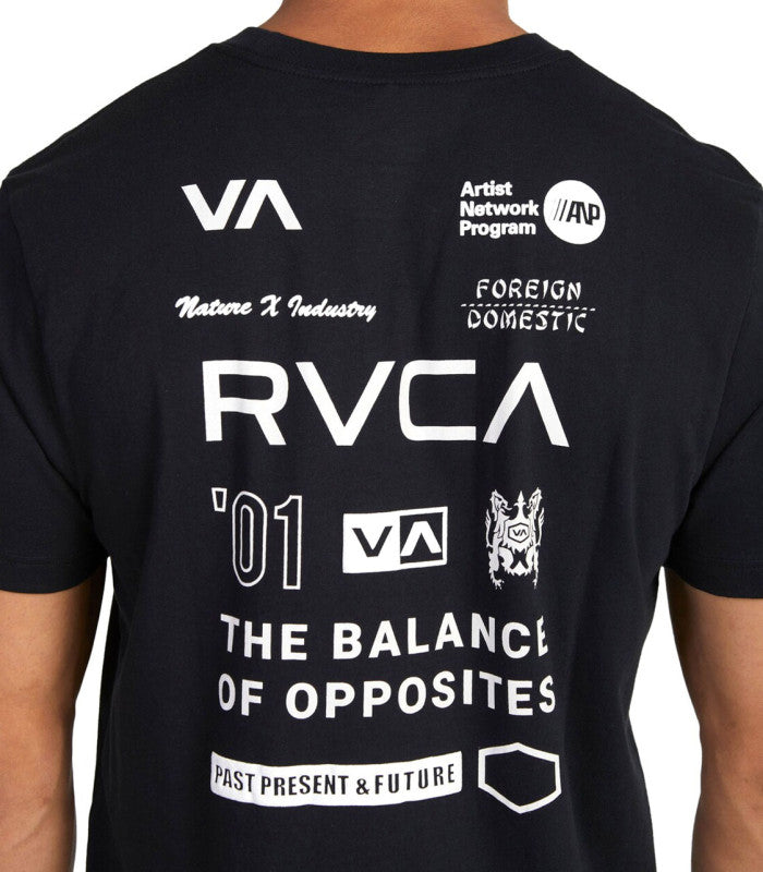 RVCA Domestic Ss Tee Mens Rvca Black