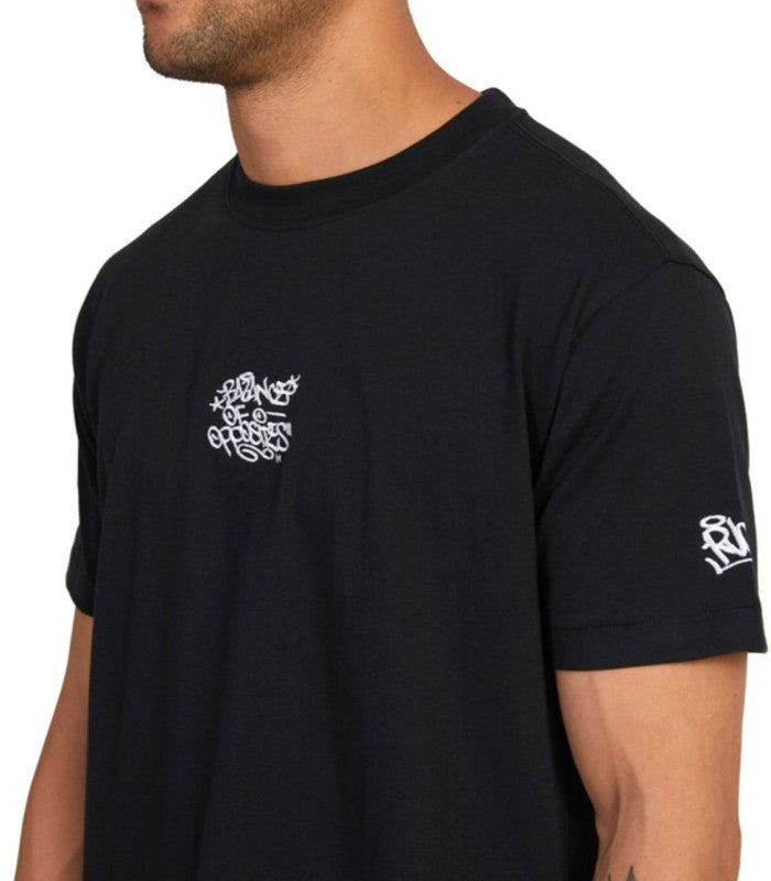 RVCA Dmote Graf Ss Tee Mens Black