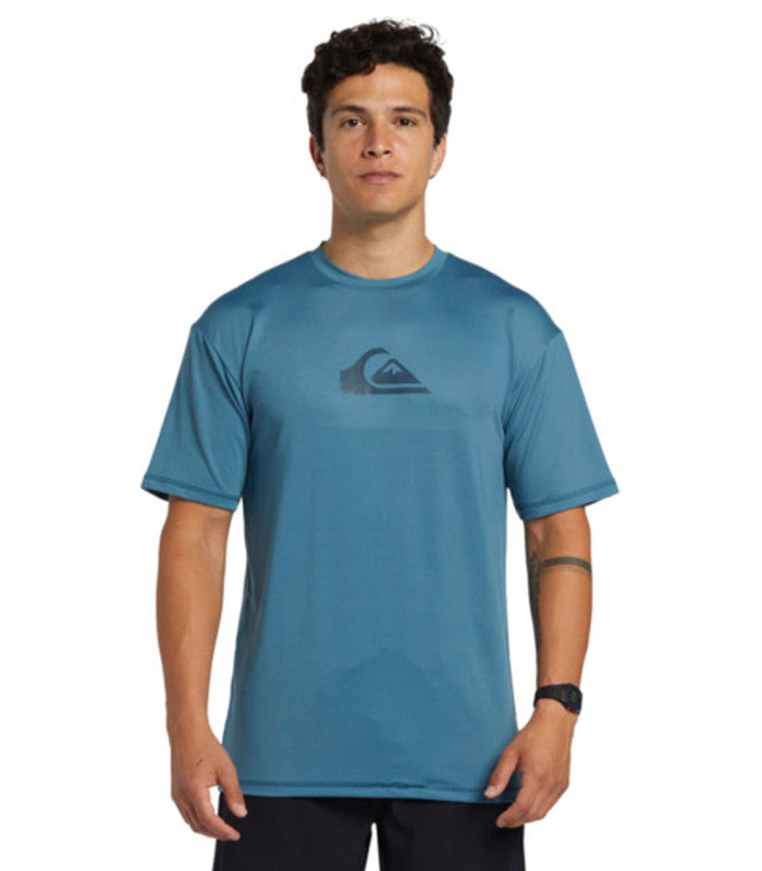 QUIKSILVER Solid Streak Ss Mens Blue