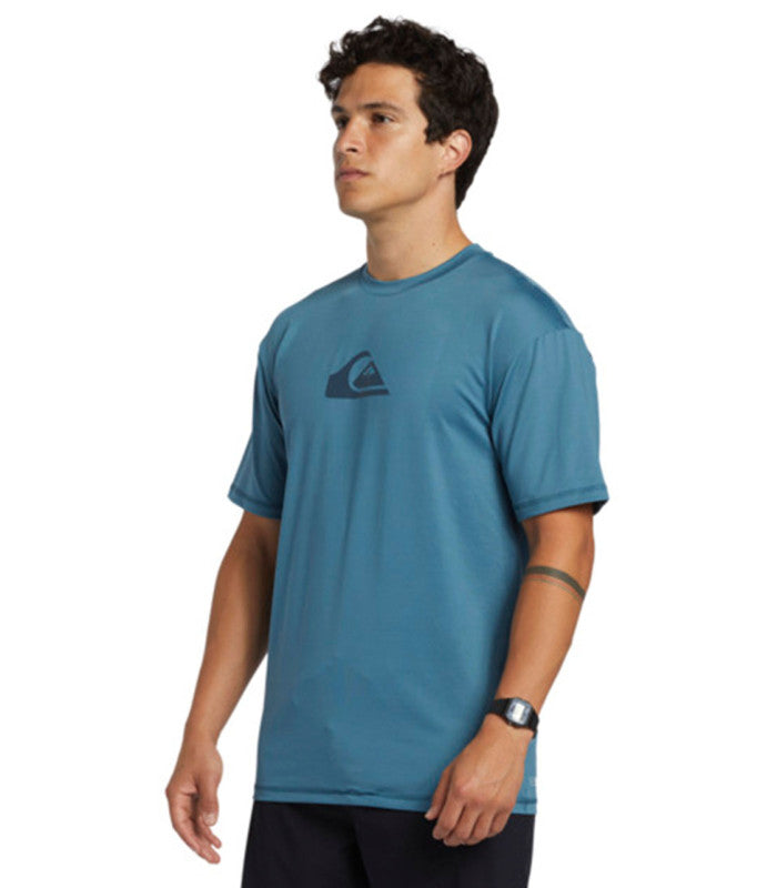 QUIKSILVER Solid Streak Ss Mens Blue