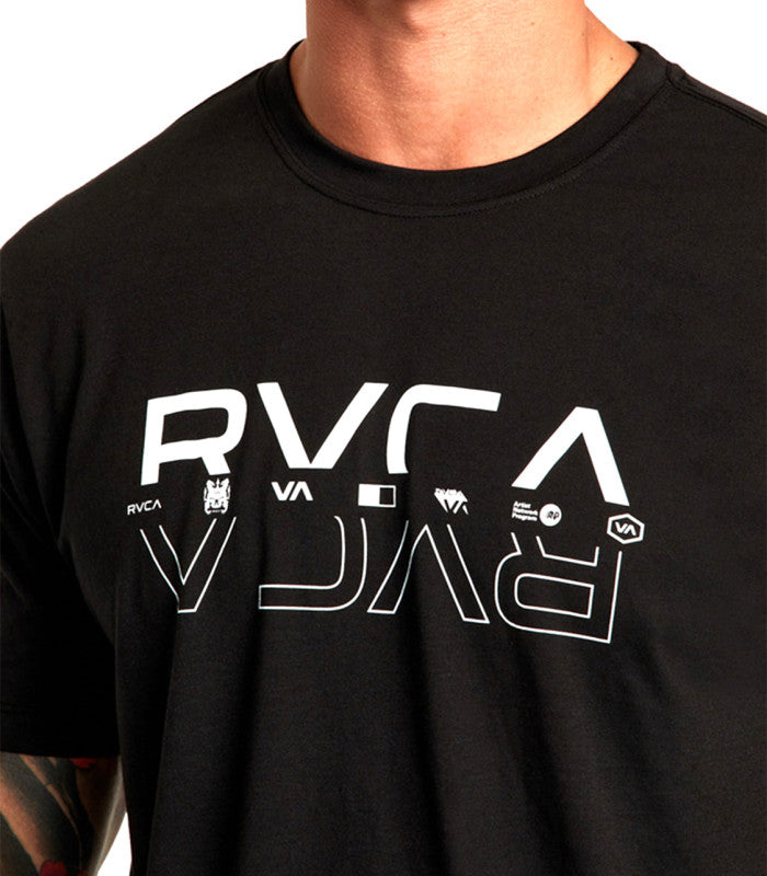 RVCA Double Rvca Split Ss Mens Black