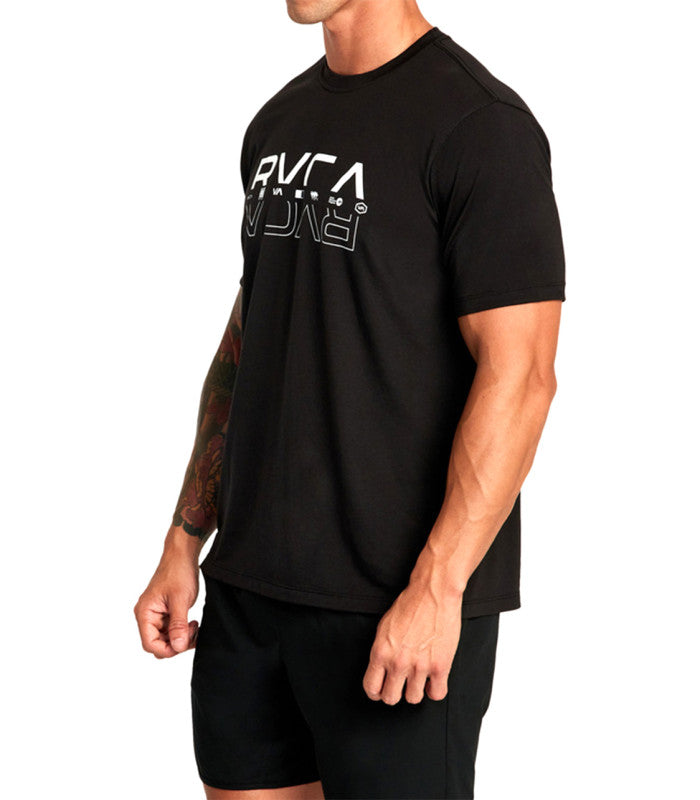 RVCA Double Rvca Split Ss Mens Black