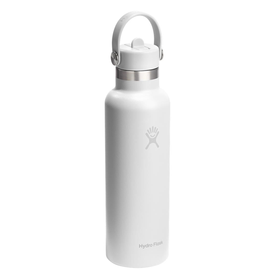 HYDRO FLASK HYDRO FLASK 21OZ STANDARD FLEX STRAW CAP WHITE