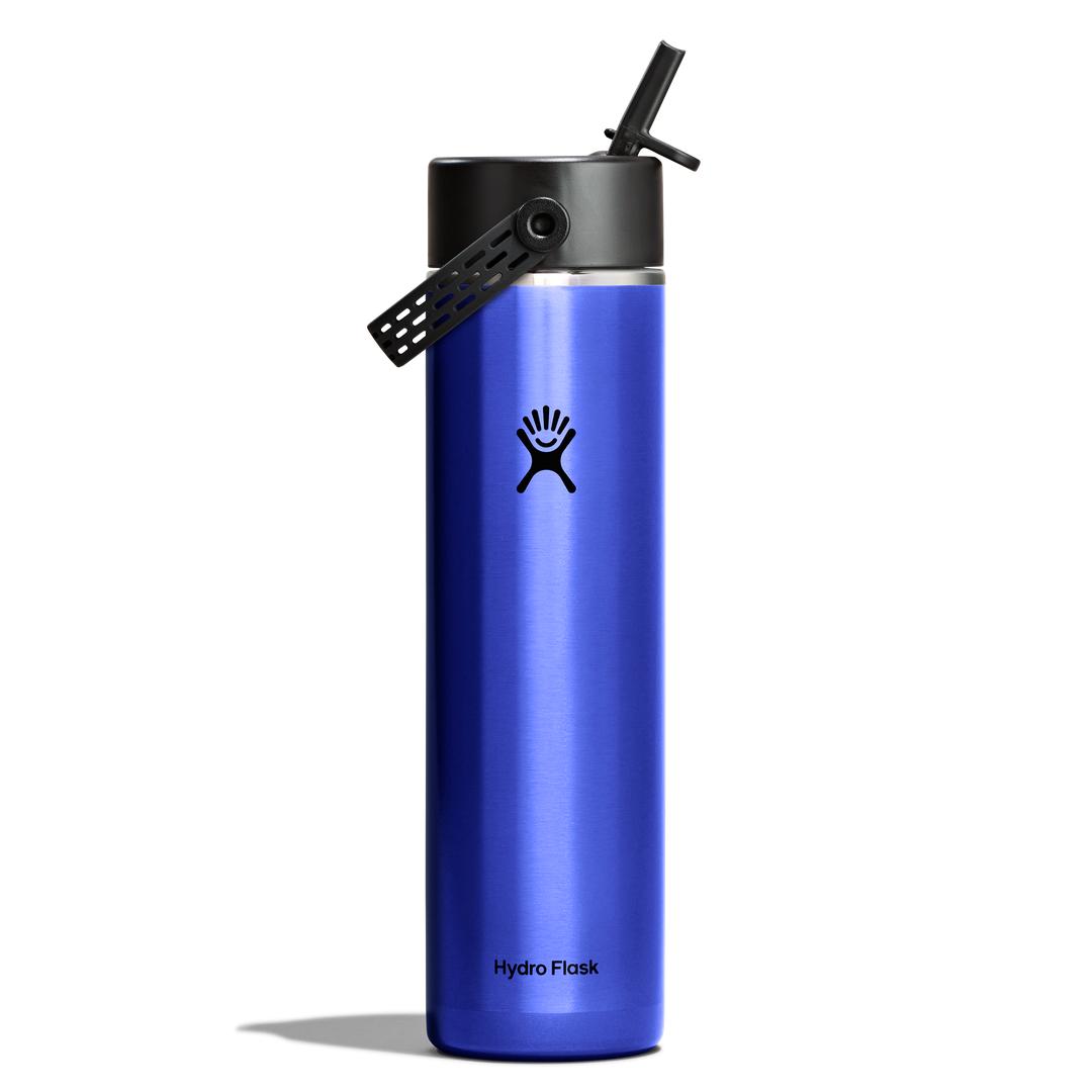 HYDRO FLASK HYDRO FLASK 24OZ LIGHT WIDE FLEX STRAW CAP SAPPHIRE BLUE