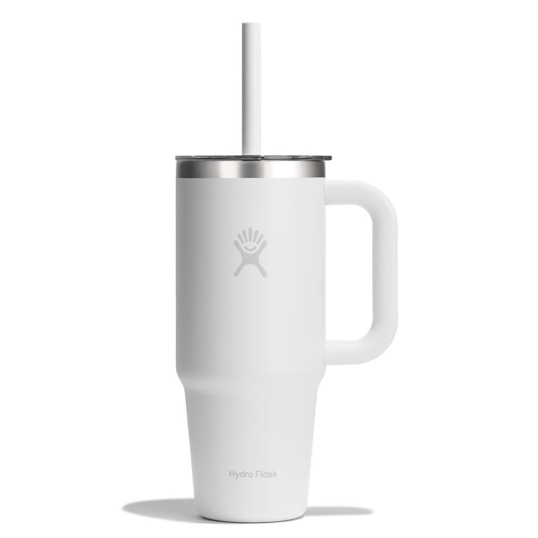 HYDRO FLASK HYDRO FLASK 24OZ TRAVEL TUMBLER CLEAR LID WHITE