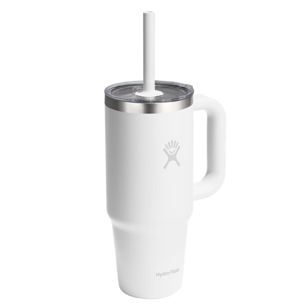 HYDRO FLASK HYDRO FLASK 24OZ TRAVEL TUMBLER CLEAR LID WHITE