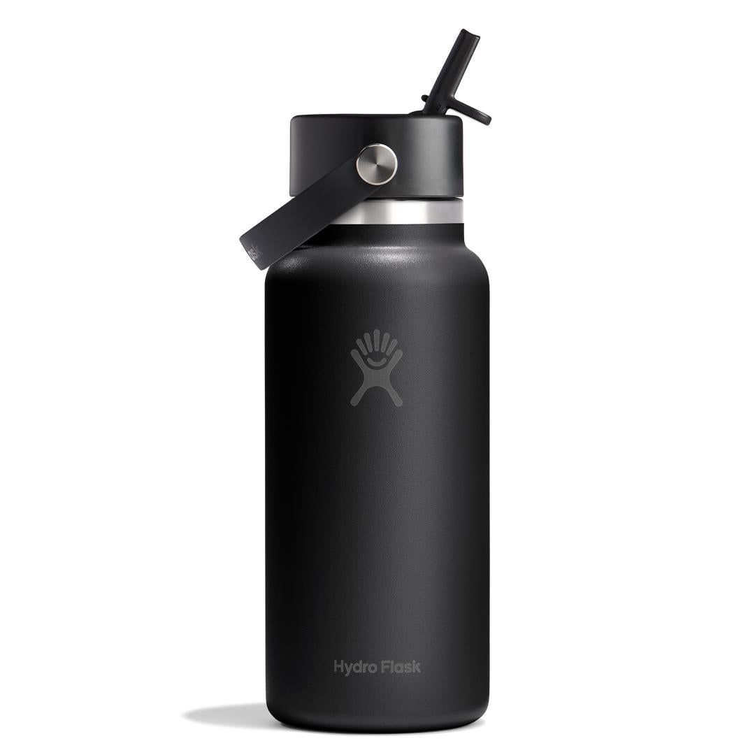 HYDRO FLASK HYDRO FLASK 32OZ WIDE FLEX STRAW CAP BLACK