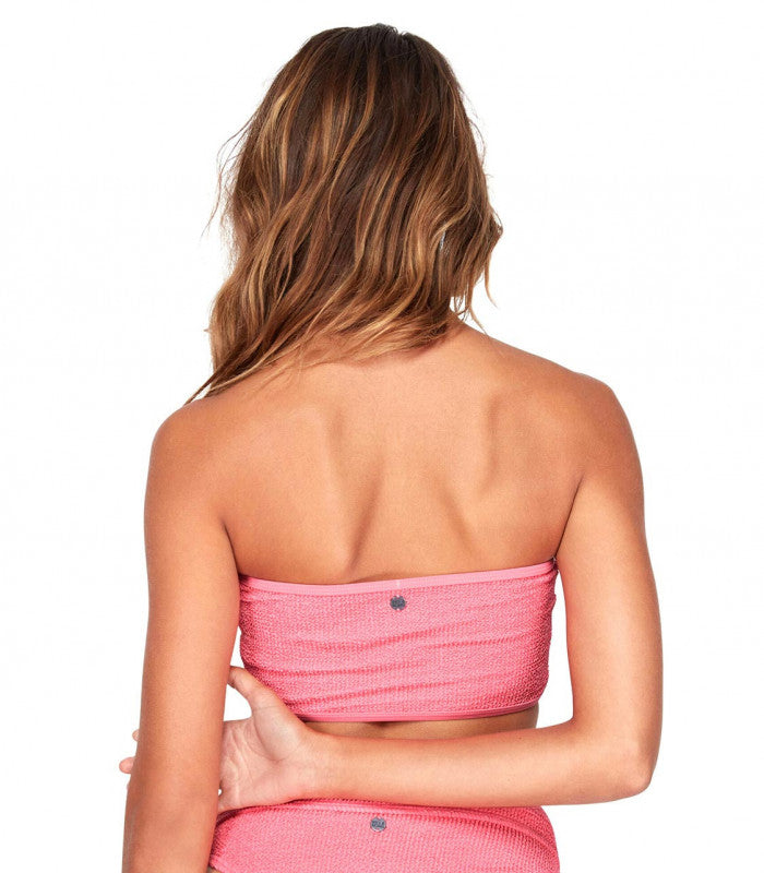 BILLABONG Summer High Bandeau Bikini Top Pink