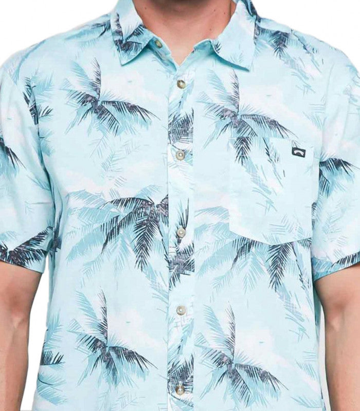 BILLABONG Sundays Floral Ss A Blue