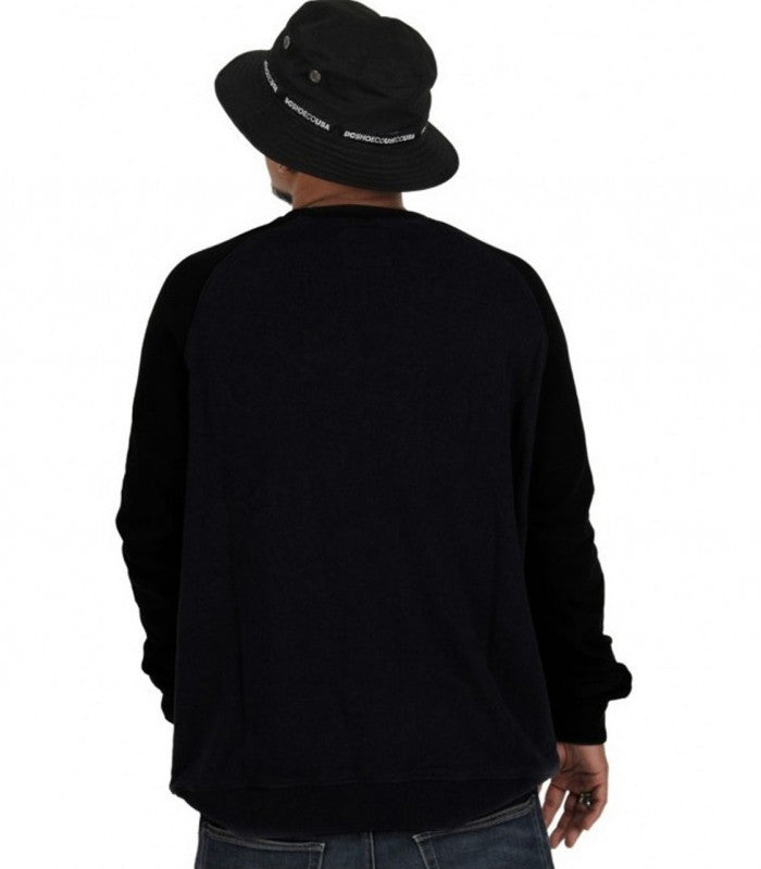 DC Circle Star Crew Raglan Mens Black