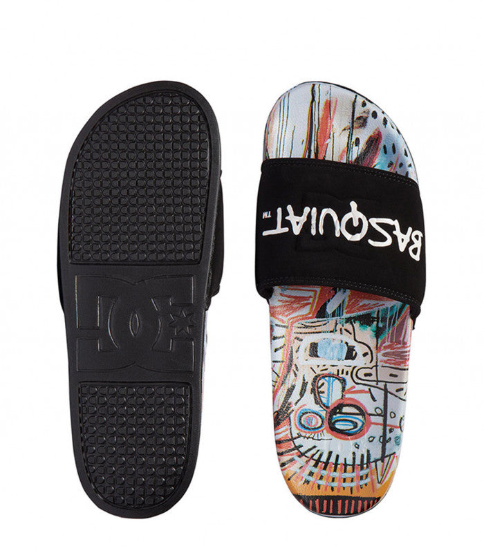 DC Basquiat Slides Mens Black