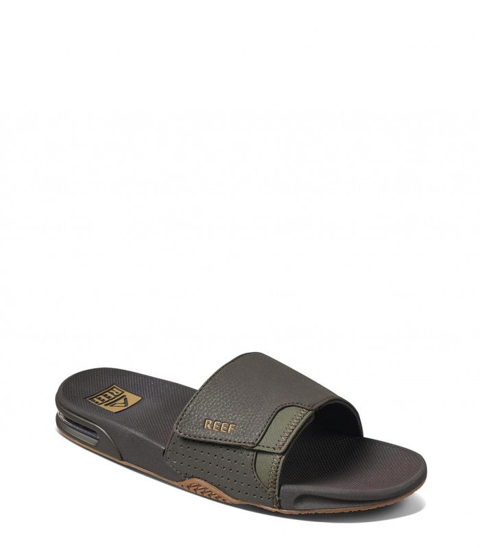 REEF Fanning Slide Mens Brown